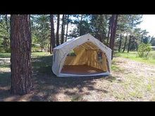 Load and play video in Gallery viewer, Colorado Wall Tent, Denver Tent, Safari Tent, Glamping Tent, Hunting Tent
